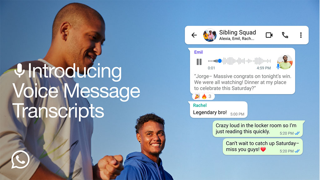 WhatsApp Introduces Voice Message Transcripts